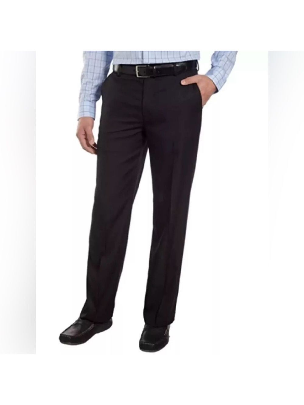 Izod Classic Fit Lightweight Stretch Black Suit Separate Dress Pants 40Wx32L